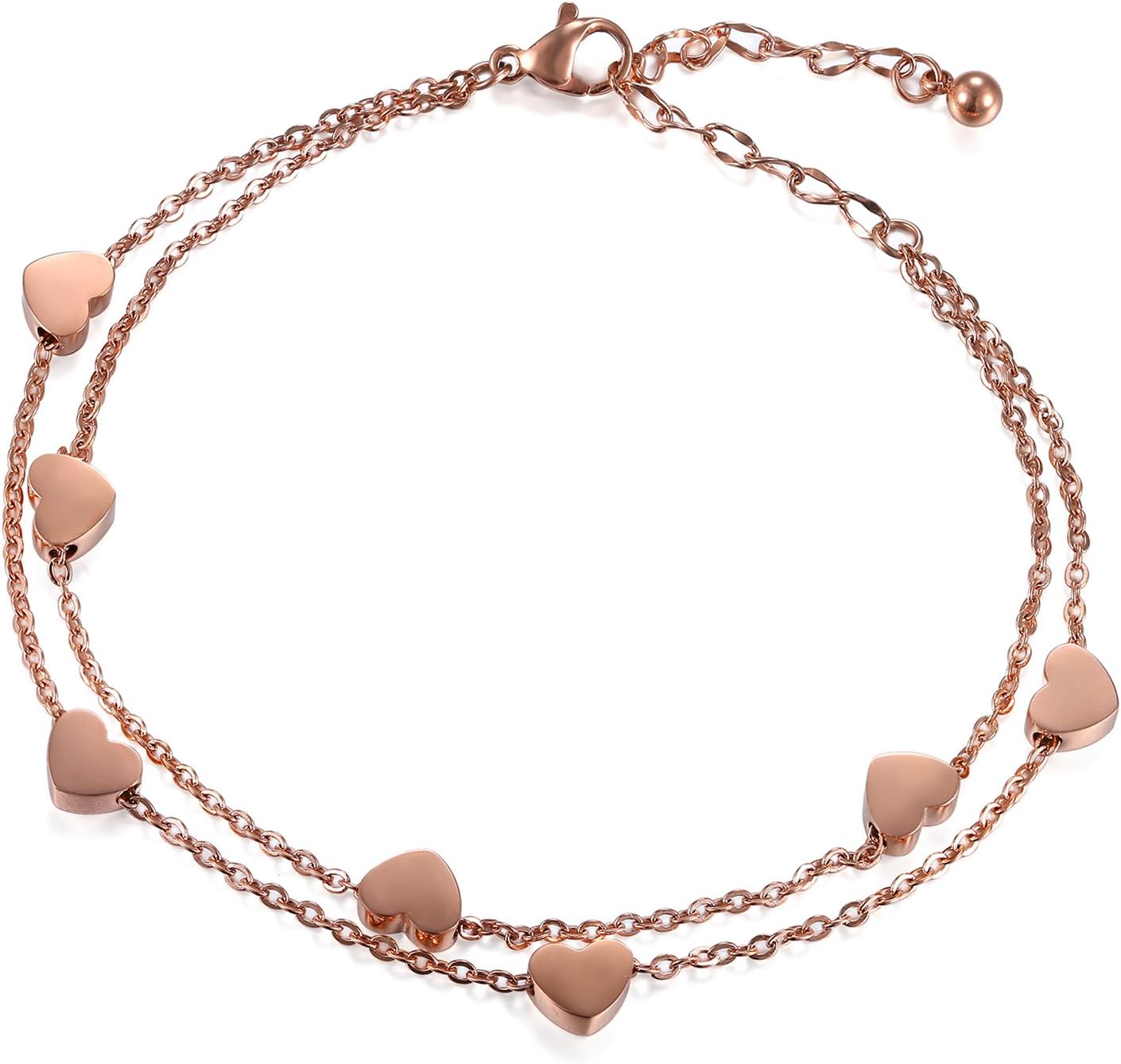 Women Girls Intertwining Heart FREELY Adjustable Bracelet - Foto 6