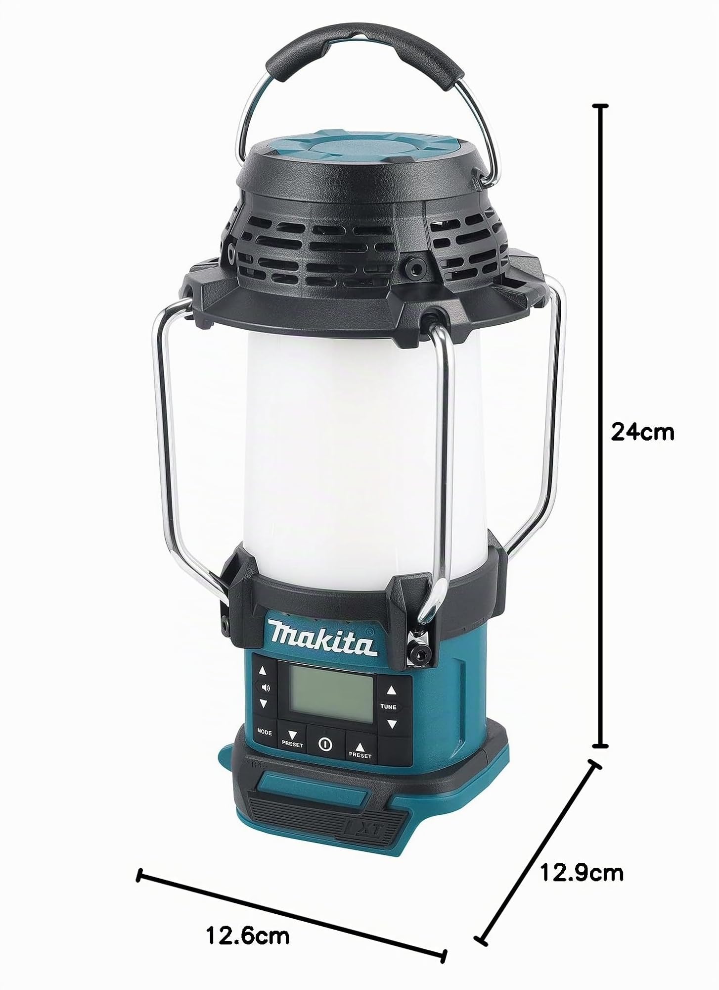 Makita DMR055 14,4V/18V Li-Ion LXT Radio con Linterna – Baterías y Cargador no incluidos