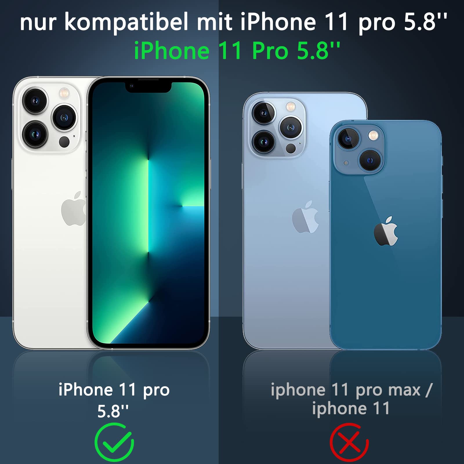 TVVTPU Cover per iPhone 11, 360 Gradi Antiurto Custodia con Protezione