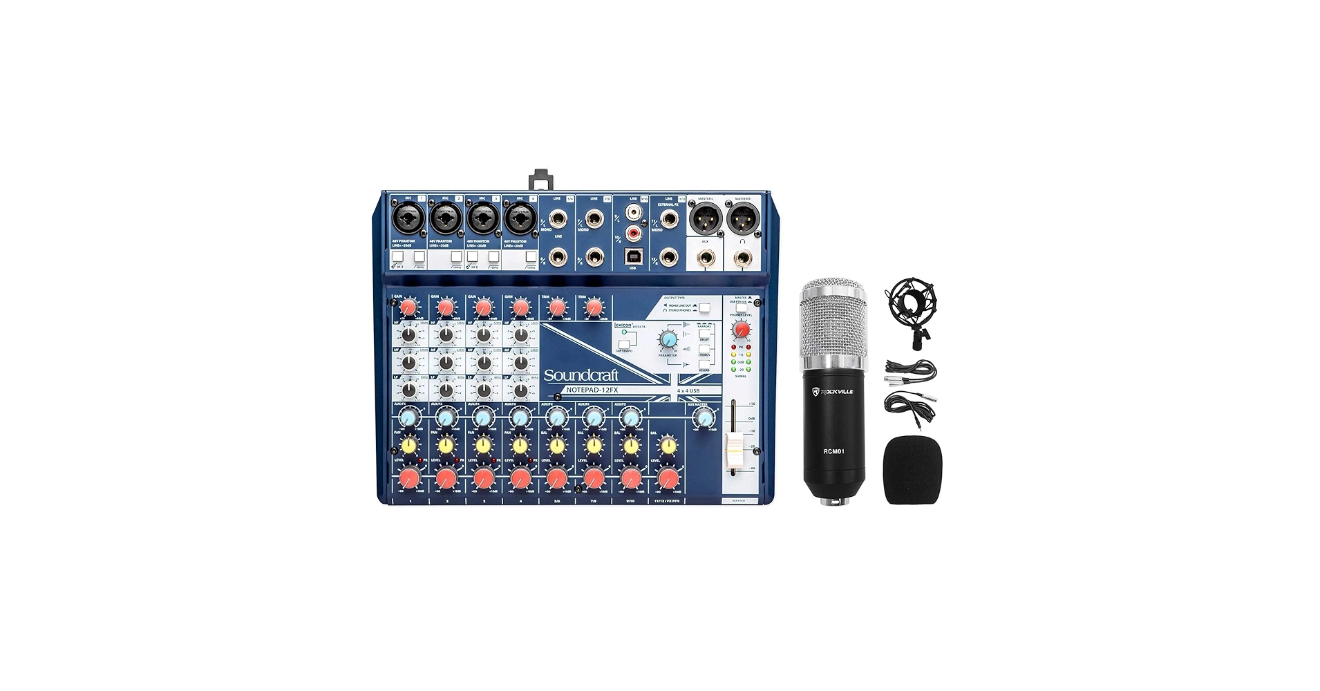 Amazon.com: Soundcraft Notepad-12FX 12-Channel Mixer w/USB I