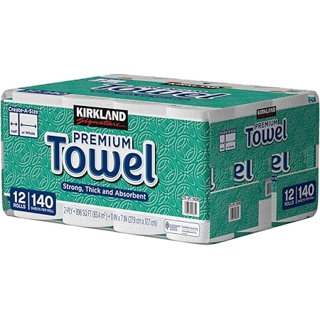 Amazon カークランド キッチンペーパータオル 160シート 12ロール 2袋 Kirkland キッチンペーパー