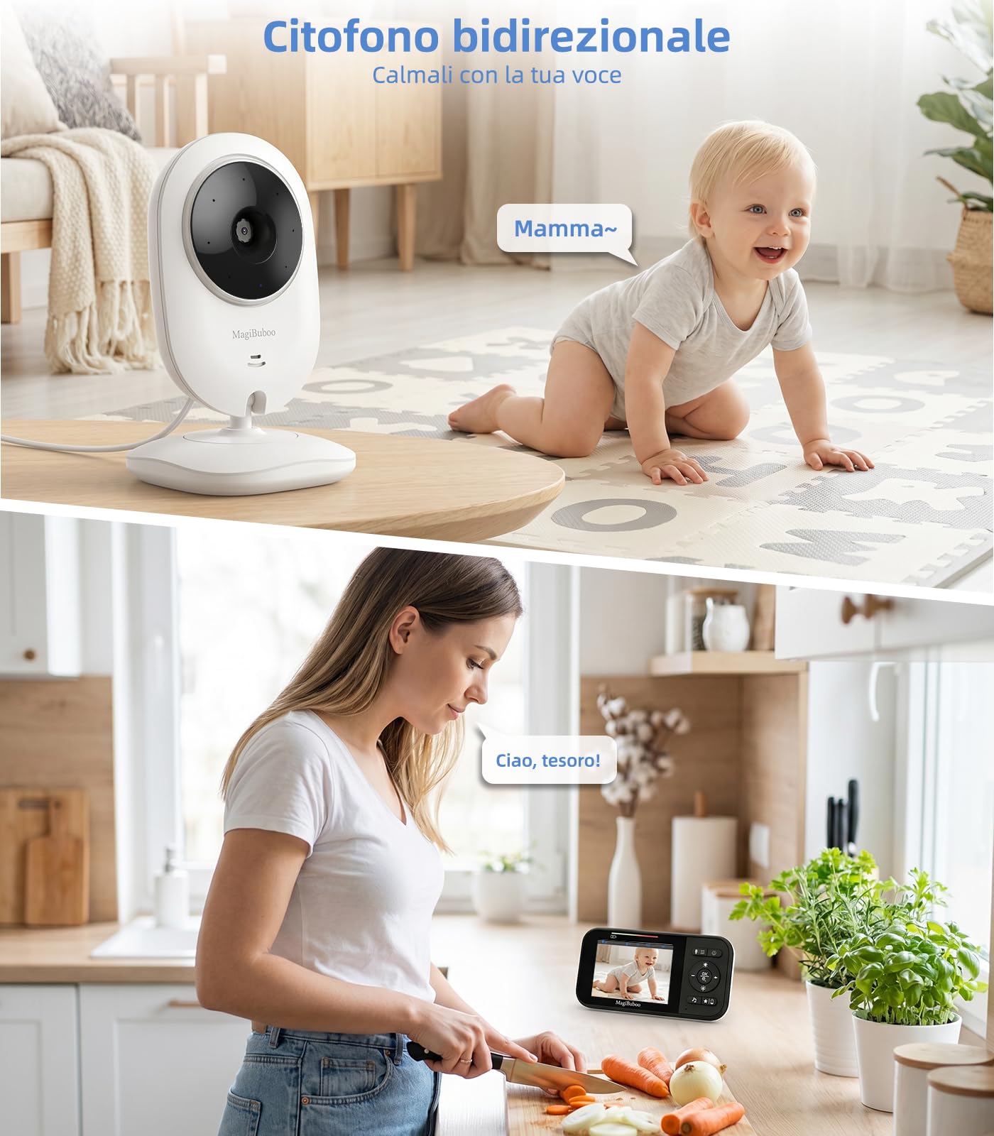 Babyphone con fotocamera 2.8"