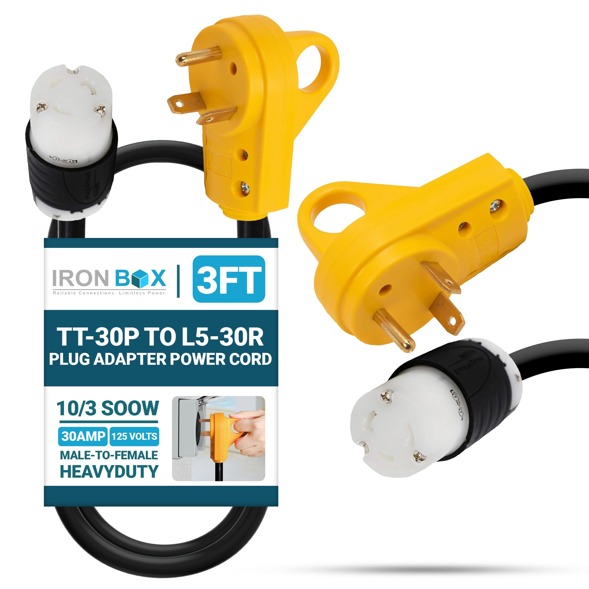 Amazon.com: IronBox Electric TT-30P to L5-30R Adapter and