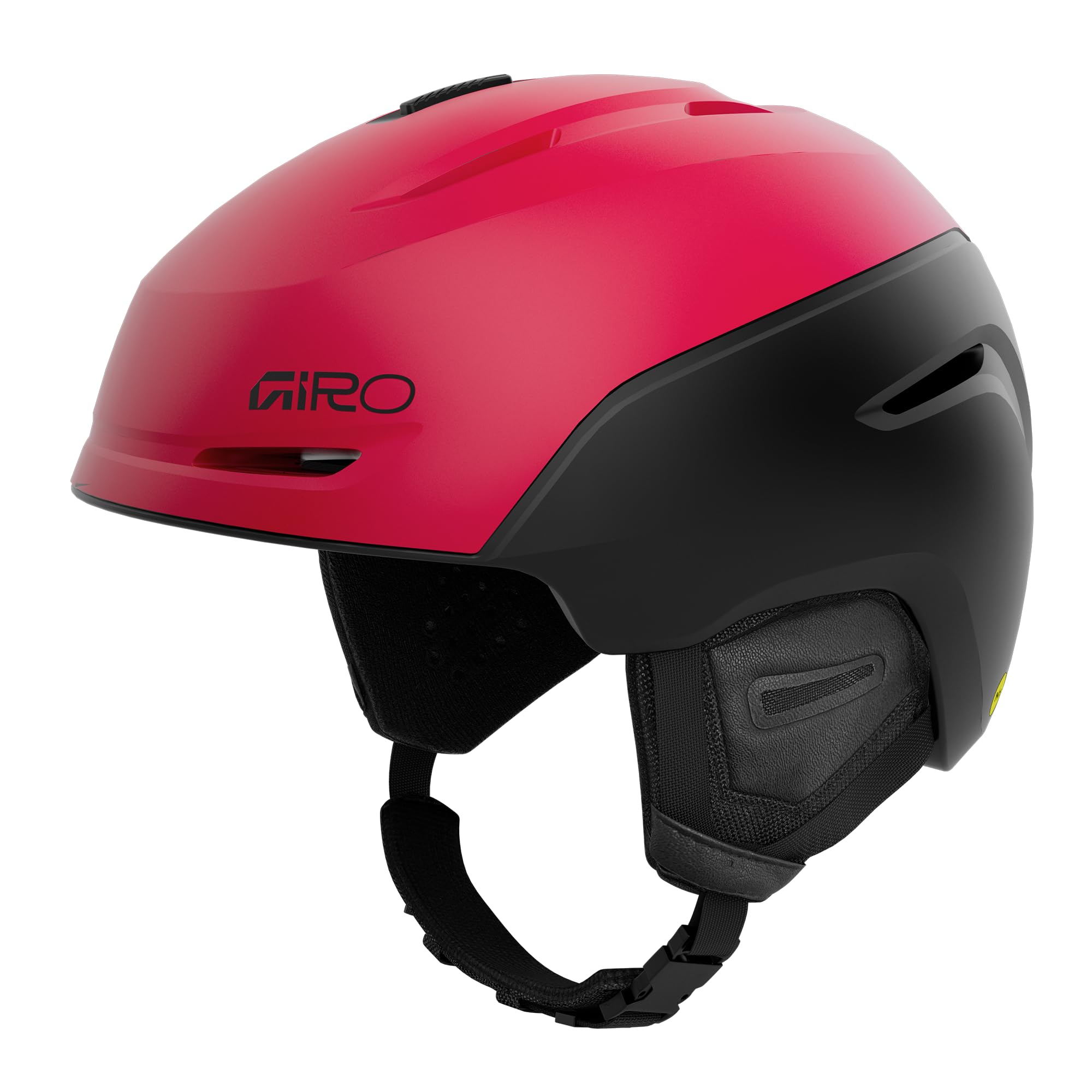 Giro Snow Neo MIPS Ski Helm Größe M | Skihelm Snowboard Helm Herren Damen, MIPS® Schutz, In-Mold Konstruktion, In Form Fit, Thermostat Control | Skihelm Wintersport Matte Red Fade (Rot-Verlauf)