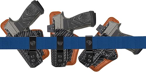 Miniatura 6 de Masada - Funda delgada con almohadilla de espuma cómoda, IWB Kydex y funda híbrida de cuero para pistola IWI Masada Slim de 0.354 in en el interior