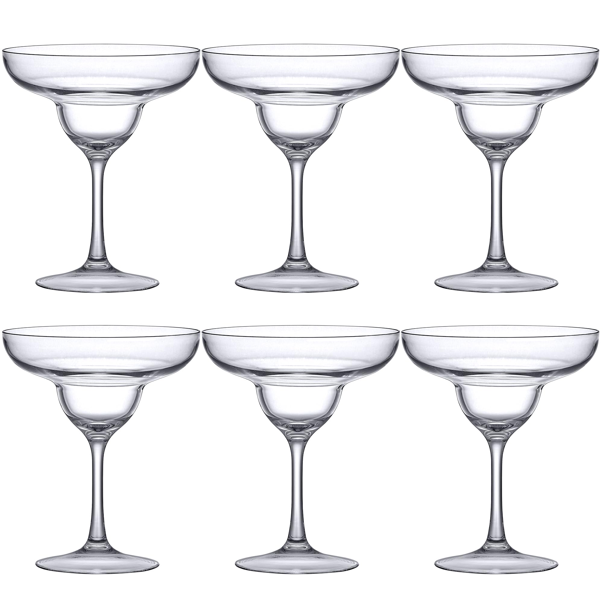 Amazing Abby,Peggy – 510 ml unzerbrechliche Tritan-Margarita-Gläser (6 Stück), wiederverwendbare Margarita-Gläser aus Kunststoff, BPA-frei, spülmaschinenfest, Pool, Camping und mehr