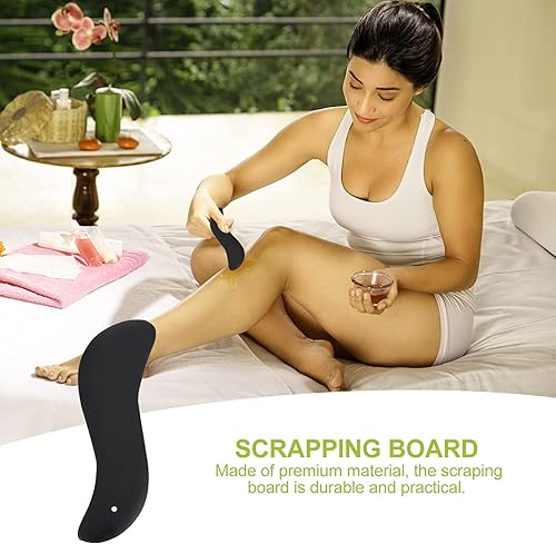 Miniatura 6 de Healifty Rodillo de masaje 4 unids arruga cara Gua Anti- raspador de cristal belleza hombres Sha Guasha Jade Masajeador de cuello Junta Masajeador