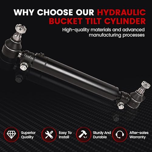 Miniatura 11 de TOPAZ 2 cilindros de dirección asistida D128454 234447A1 234466A1 apto para cargadores de retroexcavadoras de caso 480B 480C 480D 480F 480LL 580C