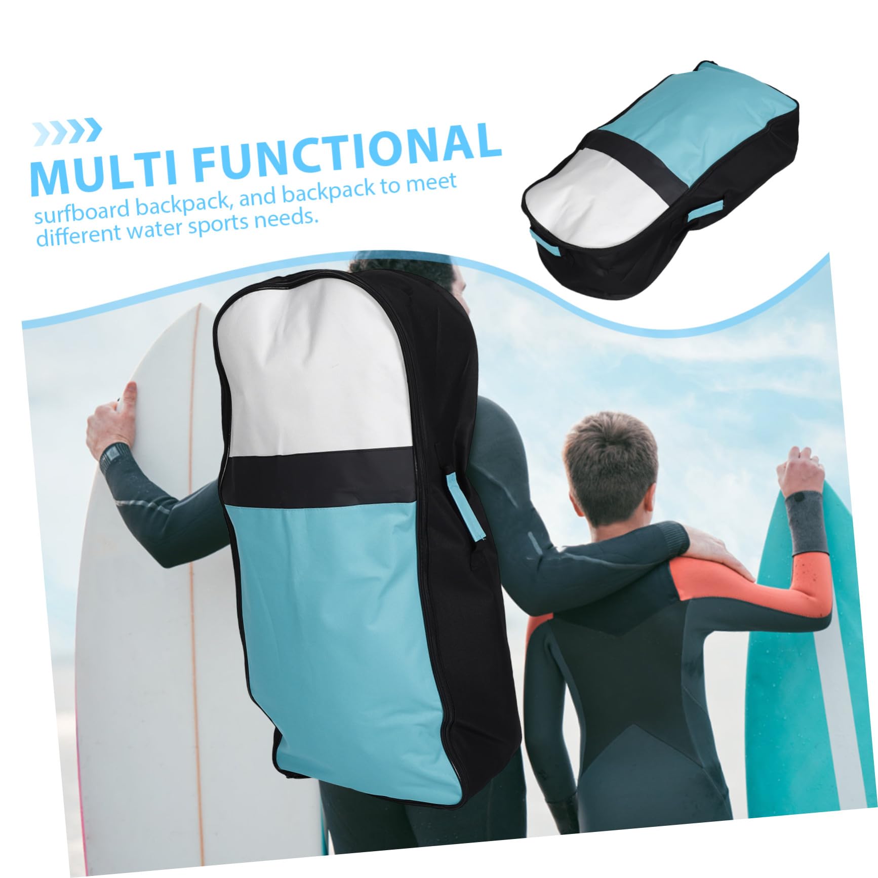 TOPBATHY Mochila para Tabla de Surf Hinchable con Diseño y Almacenamiento Fácil, Adecuado para Deportes Acuáticos y Natación en Piscina con Material de Tela Oxford