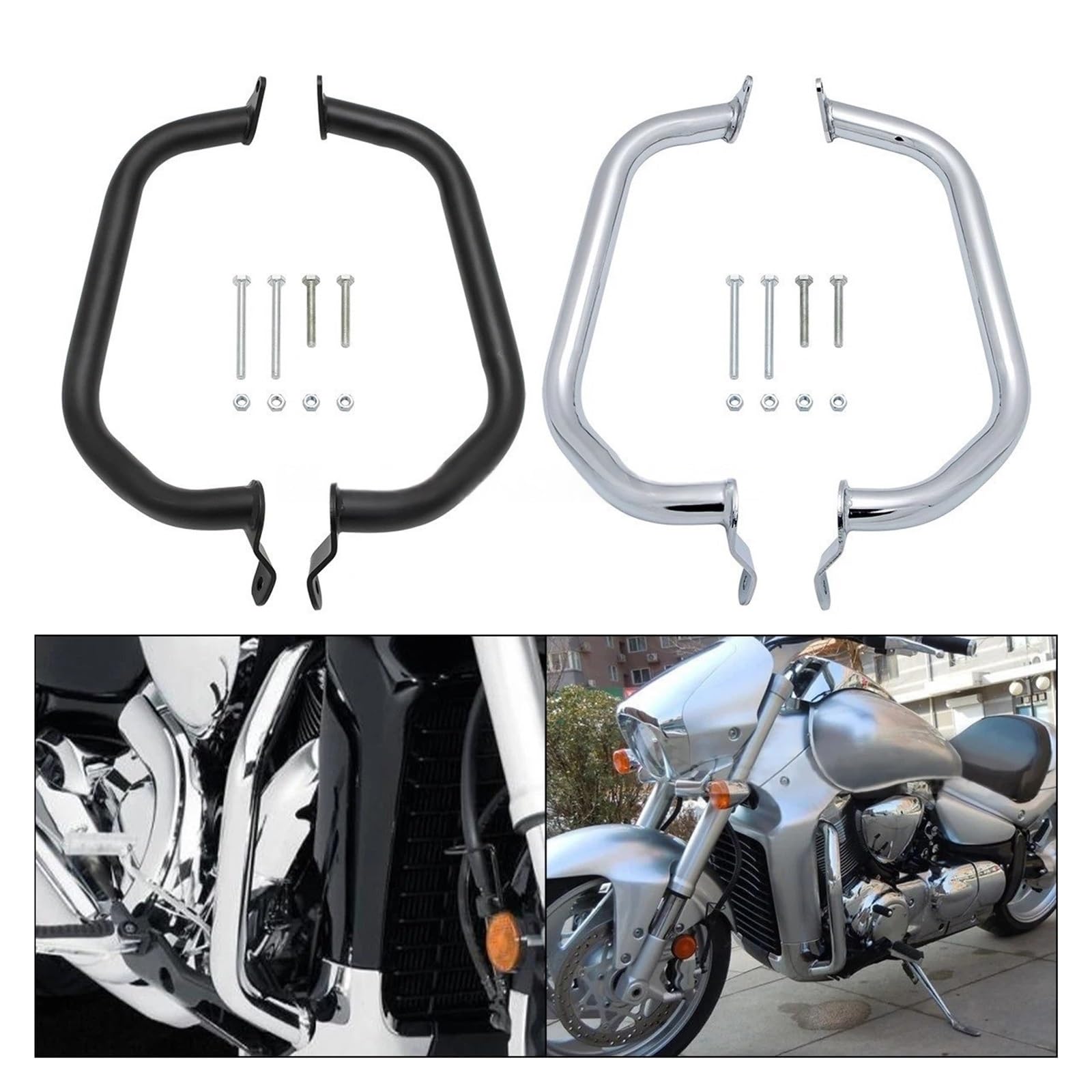 Motocicleta Barras protección para Boulevard M109R para Intruder M1800R VZR1800 Parachoques Piezas De Motocicleta Protección Barras De Choque Protector De Motor Protector Delantero