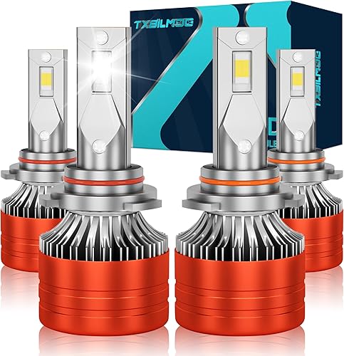 Miniatura 1 de TXBILMOO Kit combinado de bombillas LED 9005HB3 9006HB4 para faros delanteros, 44000 lúmenes, 6500 K, blanco frío, bombillas LED de haz alto 9006