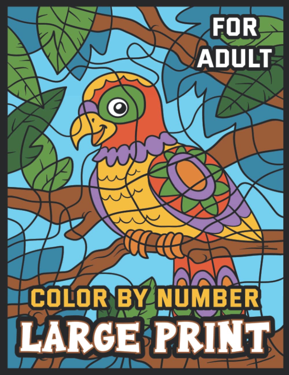 Easy Paint By Number For Senior: An Color By Number Coloring book For New Color Practice People Who Just Stated To Color 50 Hours of Fun Color By Number Coloring Practice Book