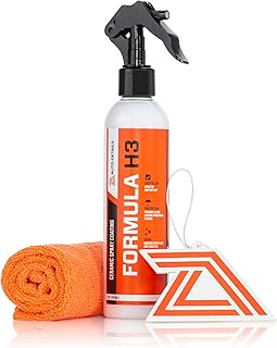 Formula H3 Nano Ceramic Coating For Cars - Car Wax Spray 8oz - Nano Ceramic Spray Coating for Cars - Ceramic Nano Spray Wax - Ceramic Car Coating Spray