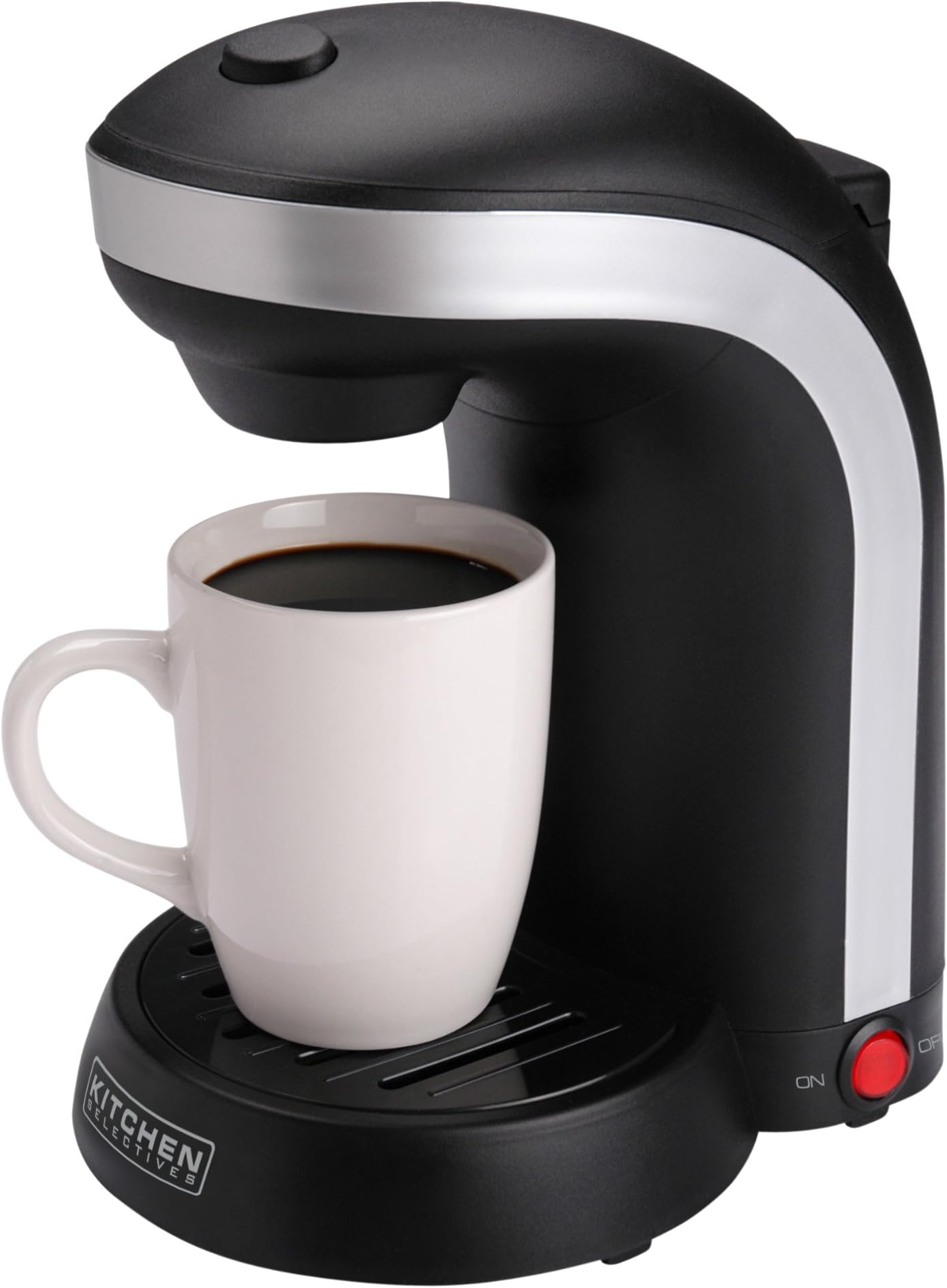 Kitchen Selectives CM-688 1-Cup Single Serve Drip Coffee Maker, Black