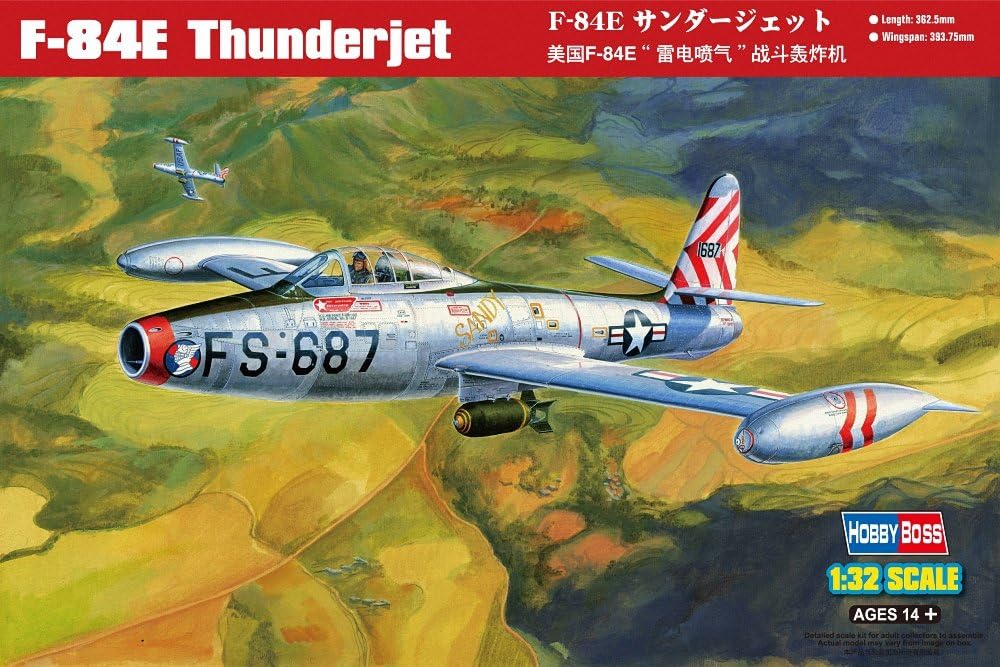 Hobbyboss1:32 Scale "F-84E Thunderjet" Assembly Kit