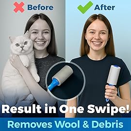 PetLovers Extra Sticky Lint Roller Ultimate Value Set 400 Sheets for Pet Hair Removal, Dog and Cat Lint Remover 4 Pack