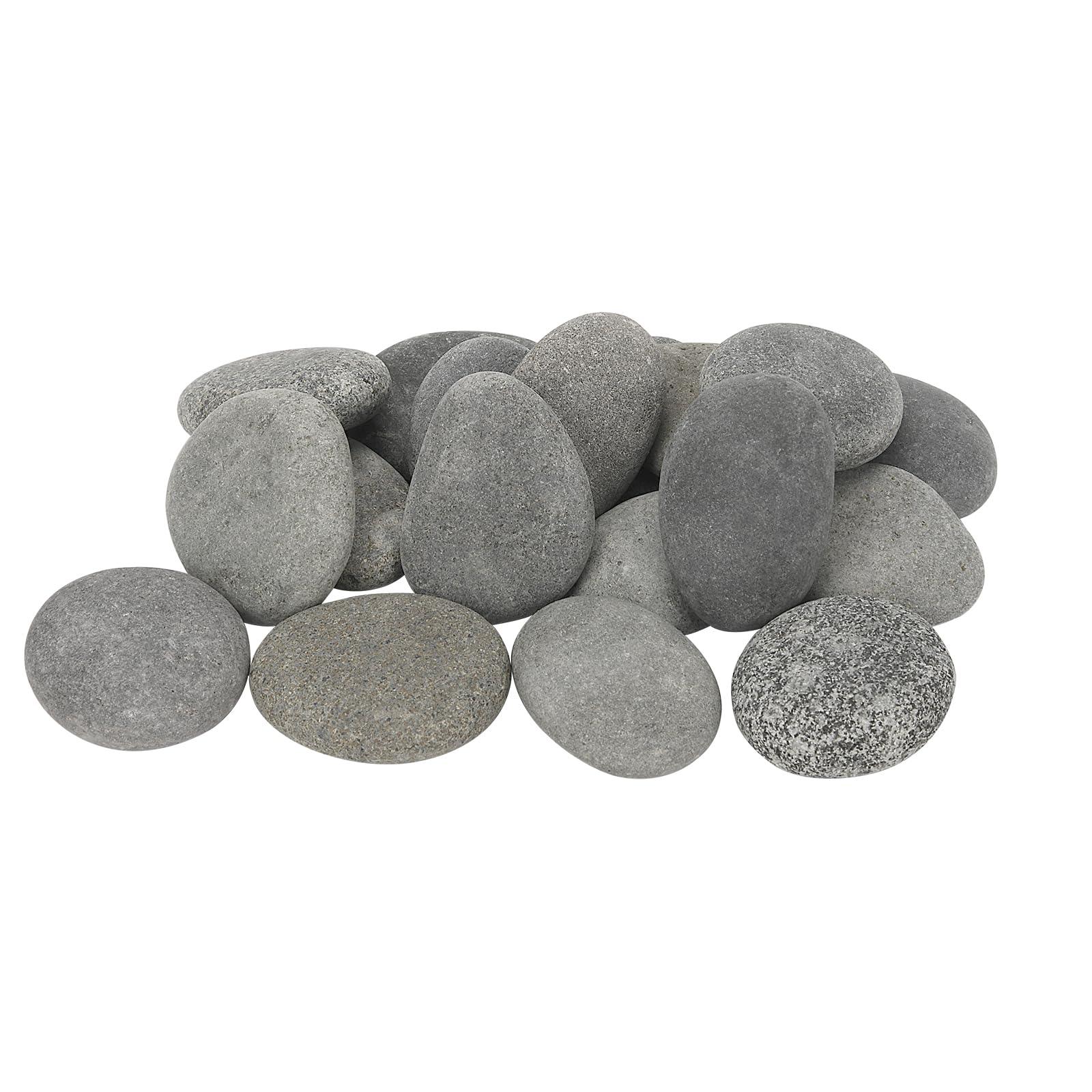 18 Pieces Flat pebbles for painting,3-5 cm Smooth stones for painting,Flat pebbles for crafting, Handpicked Natural Stone Aquarium Decorative Stones