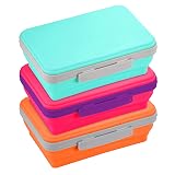 It's Academic Flexi Storage Box with Lid, Collapsible Pencil Case Design for Craft and School Supplies, 3-Pack – view 1