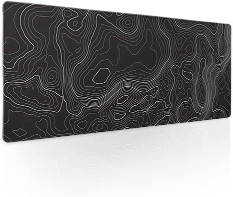 Call of Duty Black Ops 7: Campaña en solitario sin pausa, jugadores enfadados 10 71nvBDYTnjL. AC SX466 Toographic Contour Black Gaming Mouse Pad XL Geographic Map Lines Extended Large Desk Cover Big Table Mat Non-Slip Rubber Base Stitched Edge Long Keyboard Playmat for Gamer,31.5×11.8 Inches