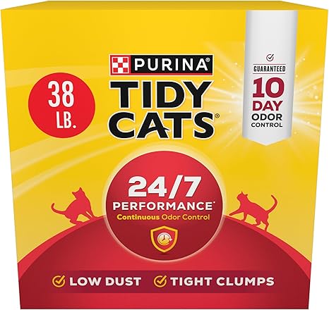 Purina Tidy Cats Clumping Cat Litter, 24/7 Performance Multi Cat Litter - 38 lb. Box Purina Tidy Cats Clumping Cat Litter, 24/7 Performance Multi Cat Litter - 38 lb. Box
