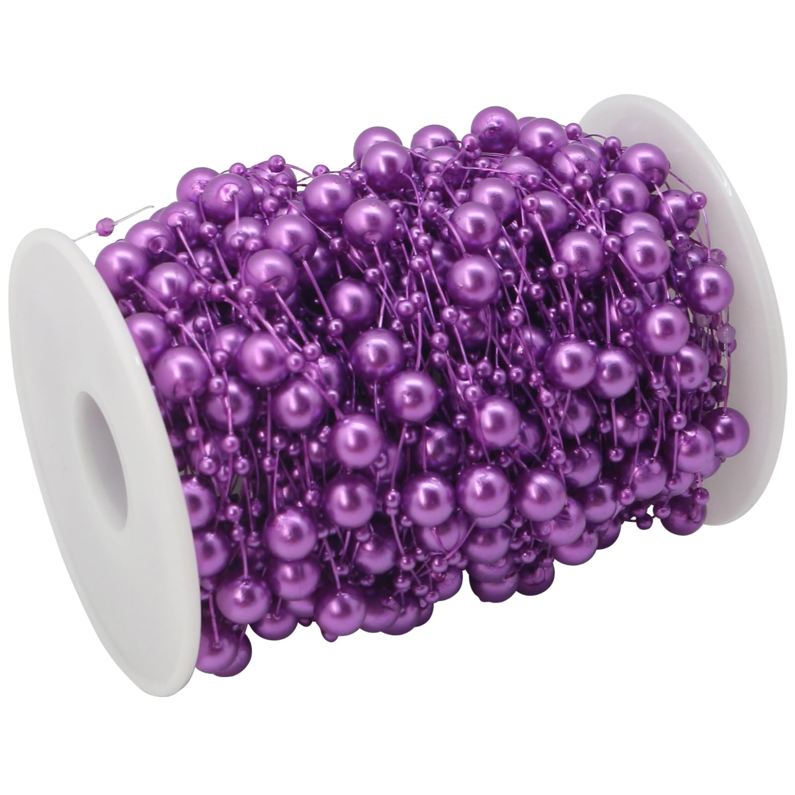 Photo 1 of ZhXu Shuo Artificial Pearl Beads String Garland - Purple