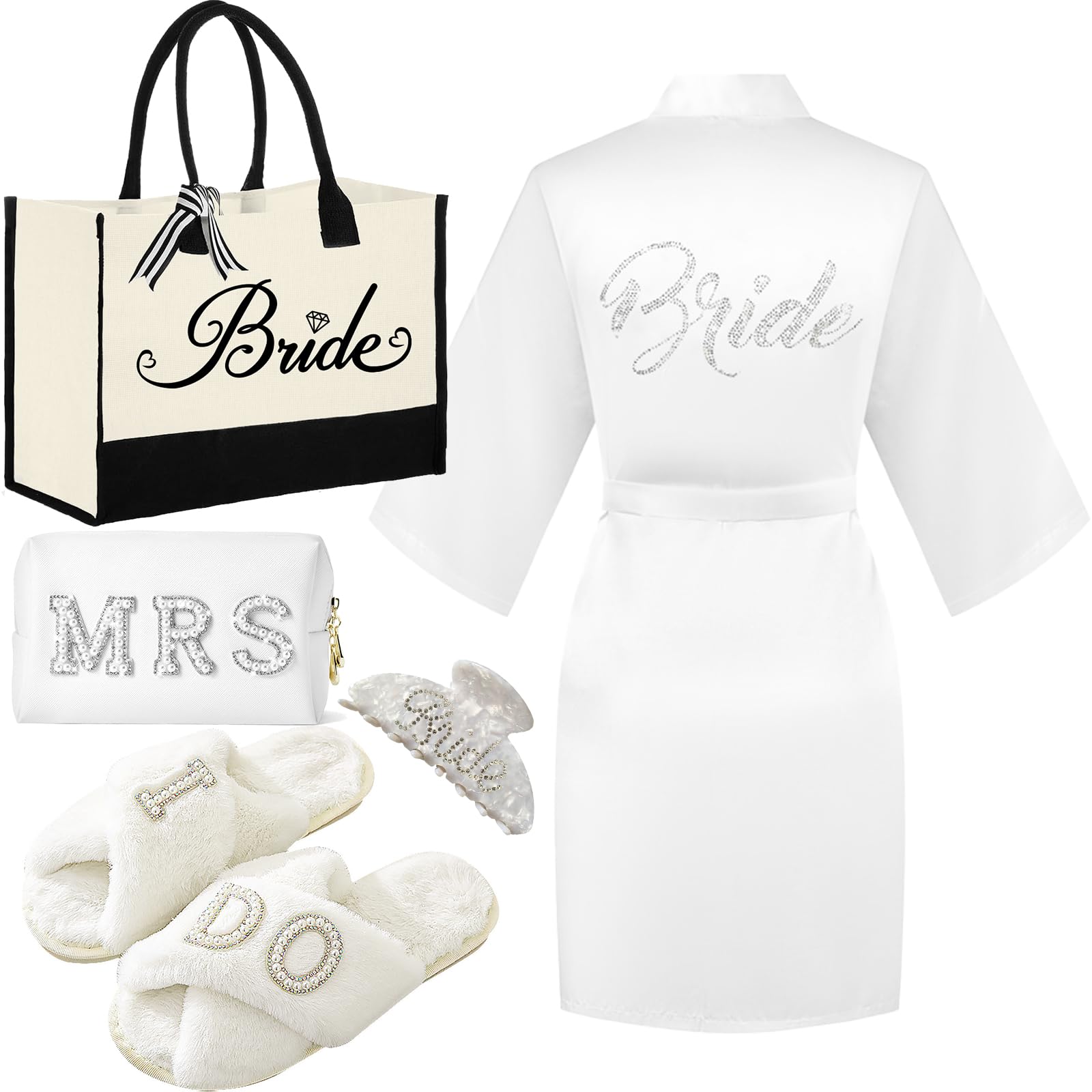 Bride to Be Gift Set Bridal Shower Gift MRS Gifts Bachelorette Gifts for Bride Bride Slippers I Do