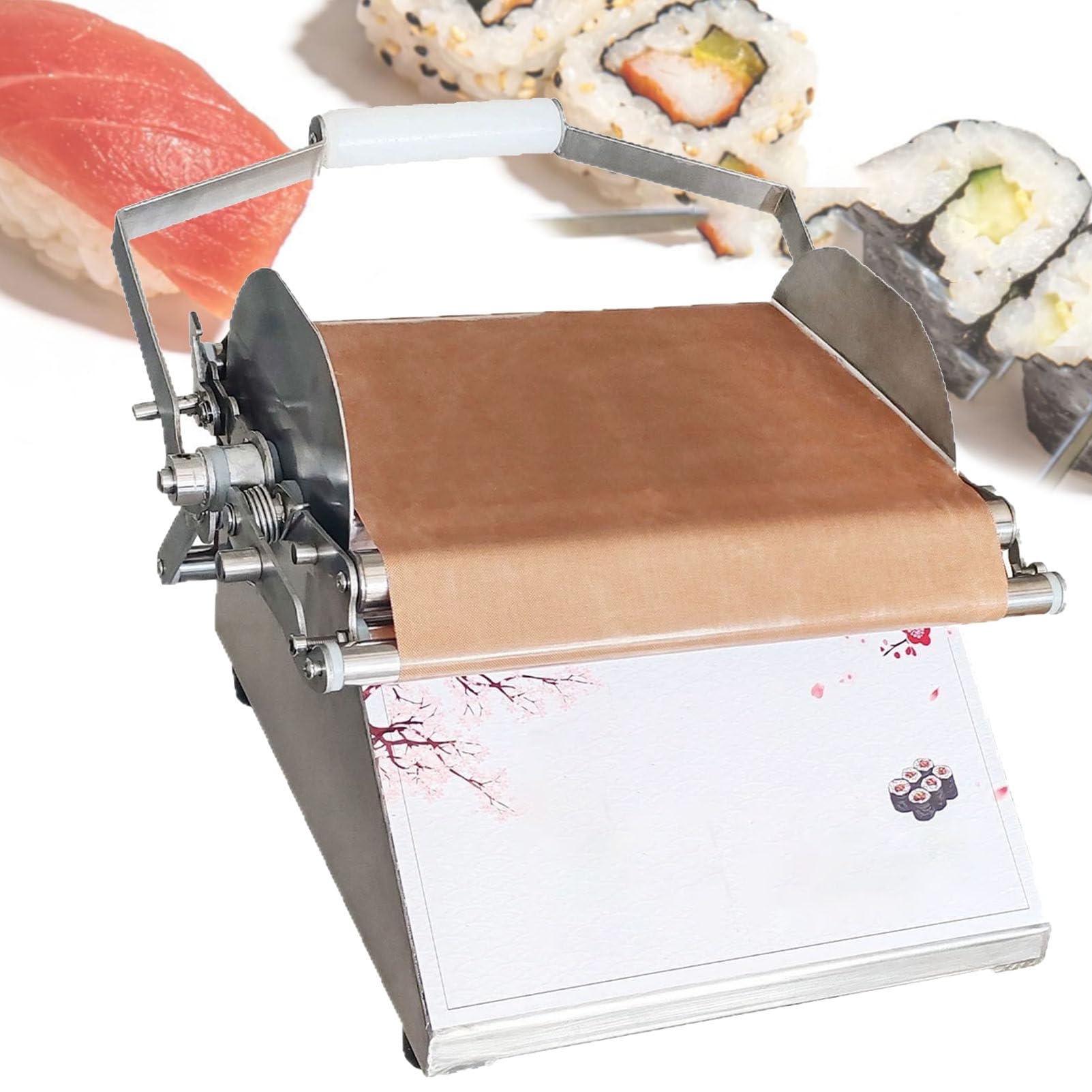 Máquina comercial para hacer rollos de sushi, máquina manual para enrollar