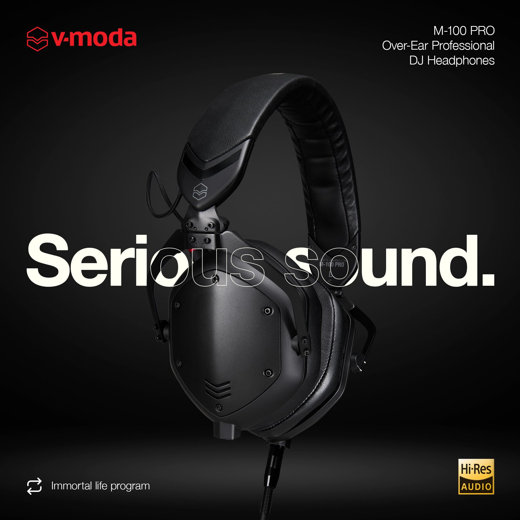 V-Moda M-100 PRO | Professioneller Over-Ear DJ-Kopfhörer | Für