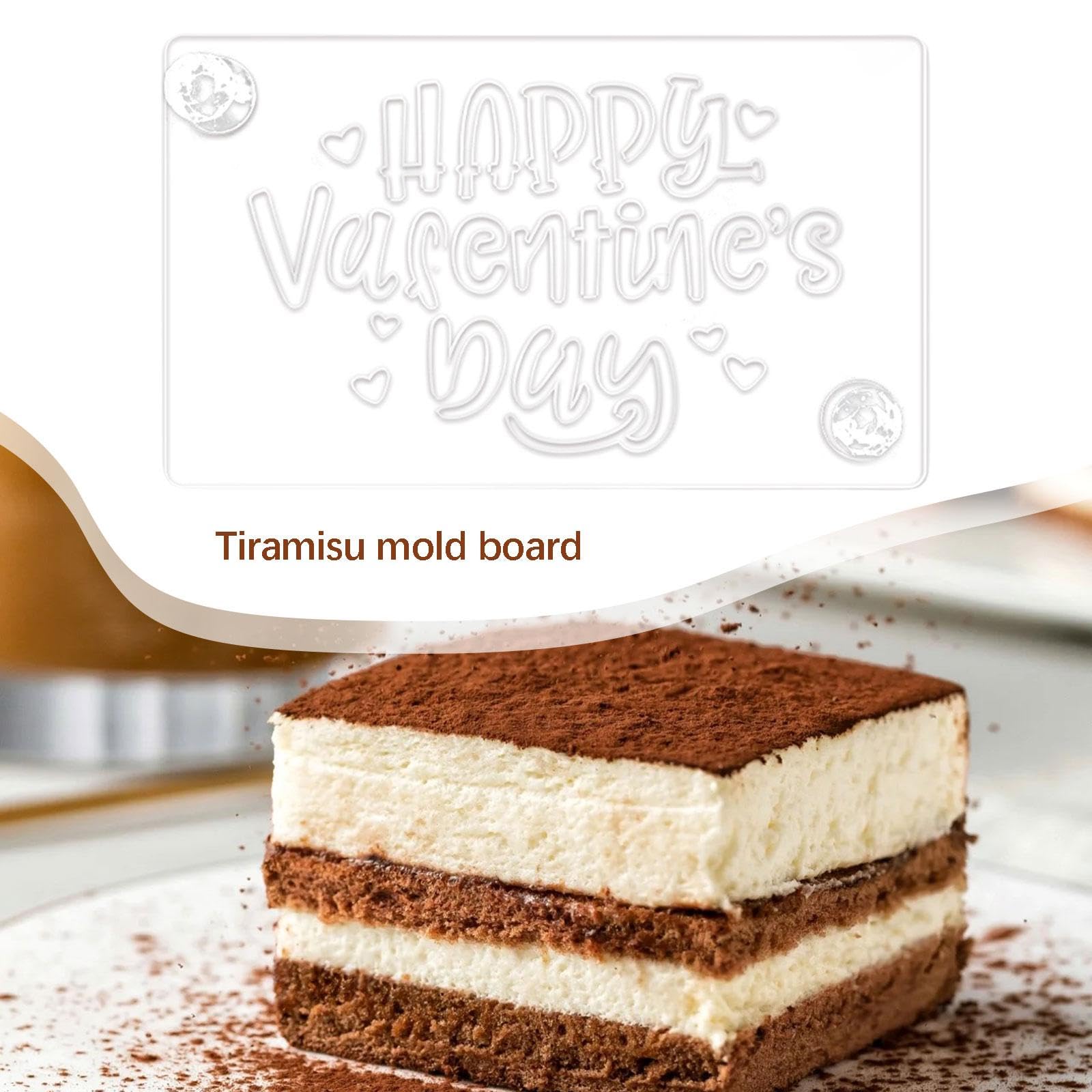 3 Stencil per Decorazione Torte, Biscotti, Decorazioni Fai Da Te, Robusto Strumento Creativo, Stencil per Tiramisù, Ideale per Matrimoni E Caffetterie, 4 pezzi