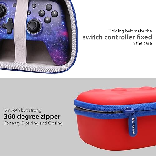 Vista 61 de LTGEM Controller Case Compatible with Xbox Core/Xbox Elite Series 2 Core/PlayStation DualSense/GameSir G7 SE/PowerA Gaming Controller, Blue