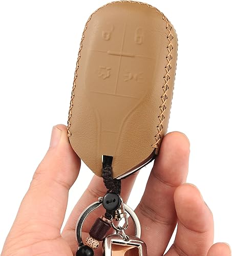 Miniatura 2 de Cadtealir Funda de piel italiana para llavero compatible con Maserati Ghibli, Levante, Quattroporte