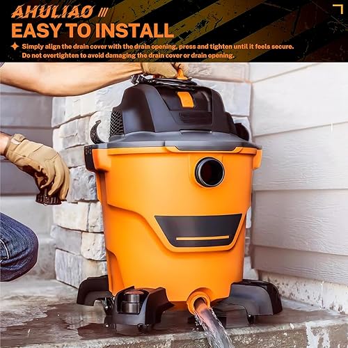 Miniatura 5 de 47922 Tapón de drenaje Aspiradoras húmedas/secas, para Shop Vac Drain Cap, Nuevas piezas de repuesto para aspiradoras de taller