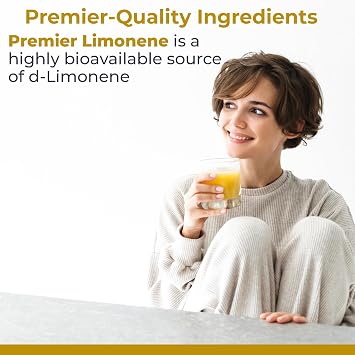 Premier Research Labs Premier Limonene - Limonene Oil, Organic D-Limonene Supplement from Orange Peel Extract, Orange Essential Oil 90% Pure - 0.5 Oz (300 Servings)