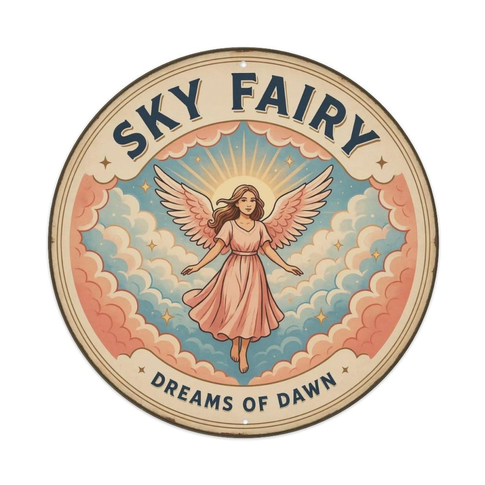 Autumn Leaf Fairy of The Woods Metal Tin Sign Plaque