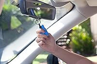 Vista 52 de Resqme, Llavero de Auto Original con Herramienta de Escape, Fabricado en EE. UU. (Azul), 2 unidades, Negro