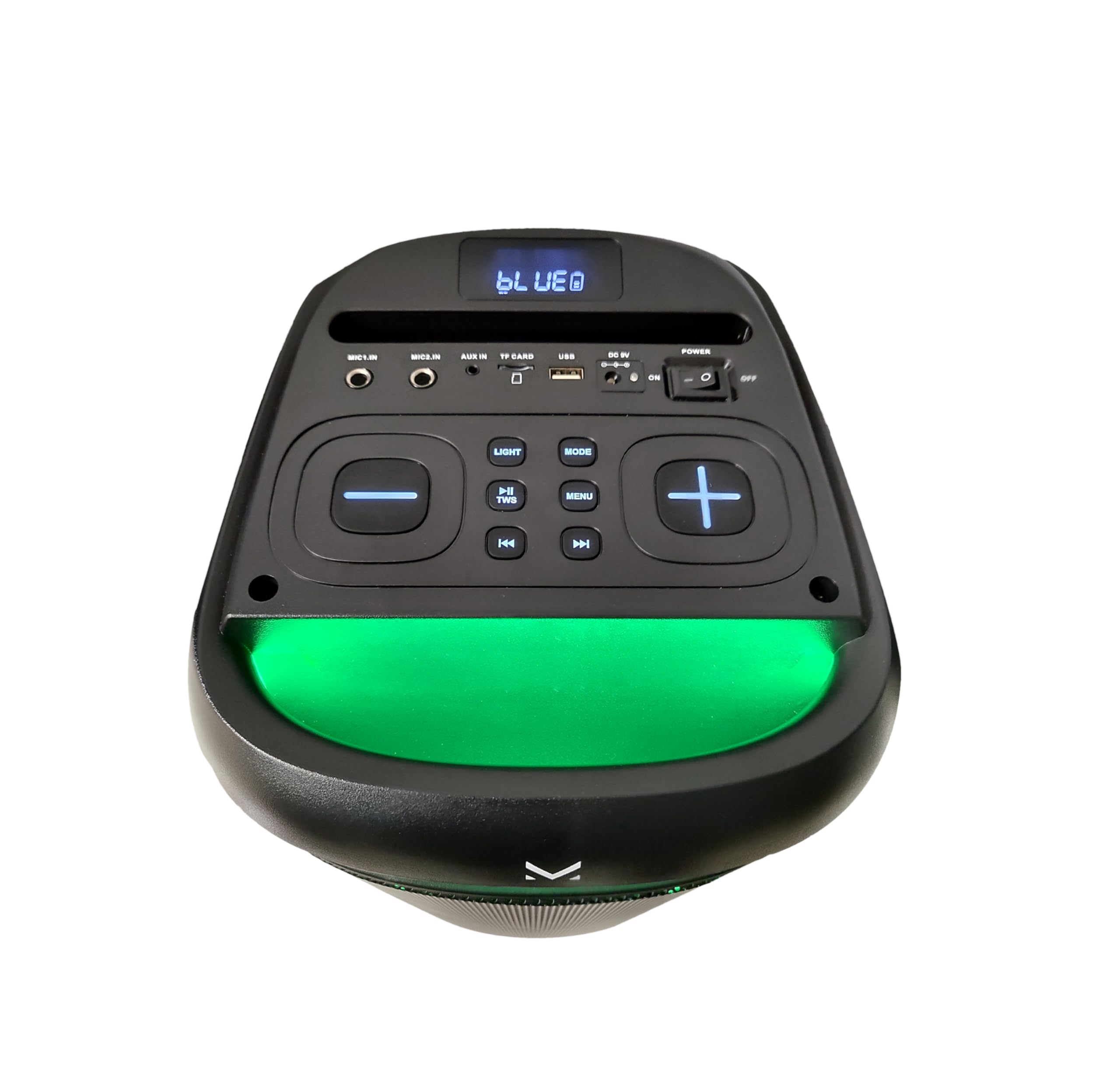 Majestic FIRE 38 – Speaker Wireless audio 5.3, Luci LED multicolor 6 effetti, ingressi USB/Micro SD/AUX/Mic, TWS, batteria ricaricabile, telecomando e microfono a filo inclusi
