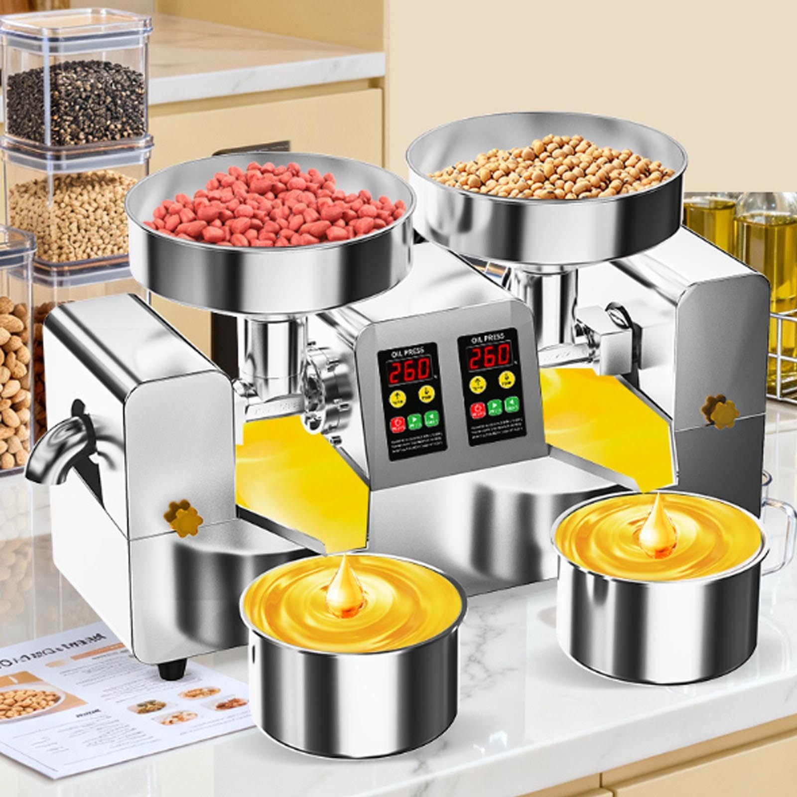 Pressa Elettrica Olio,4-9/7-12/8-18kg/H Per Casa Piccole Attività Q20 | Lavora 4-18 kg/h secondo il modello, riducendo i cicli in casa, negozio, mercato o piccolo laboratorio.