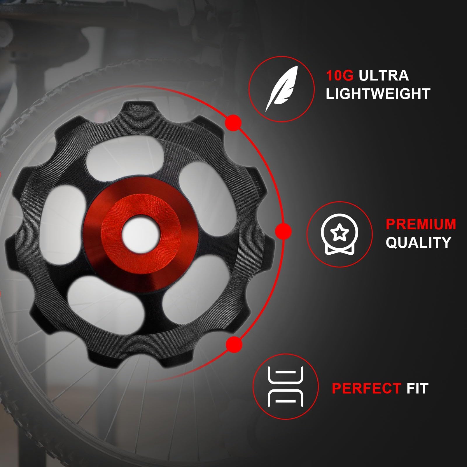 Ruota Fantino Per Bici MTB - 2 Pezzi, Lega Alluminio, 13T, Ceramica, Per Deragliatore Posteriore - Foto 2