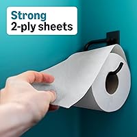 Vista 7 de Yaxa Basics - Papel higiénico de 2 capas, 12 rollos = 48 rollos regulares, 350 hojas, (2 paquetes de 6), sin perfume