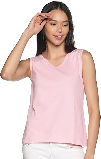 ECOLINE Clothing Eco-Friendly Women's Cotton Dual V Neck/Round Neck Tank Top