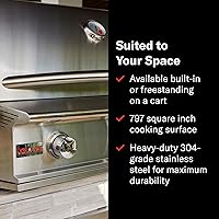 Vista 5 de Blaze Professional LUX - Parrilla de gas natural integrada de 3 quemadores de 34 pulgadas Barbacoa de acero inoxidable al aire libre con quemador