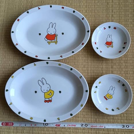 Amazon Co Jp ミッフィー 食器 セットお皿 Miffy プレート フェリシモ ディックブルーナ 子ども食器 ホーム キッチン