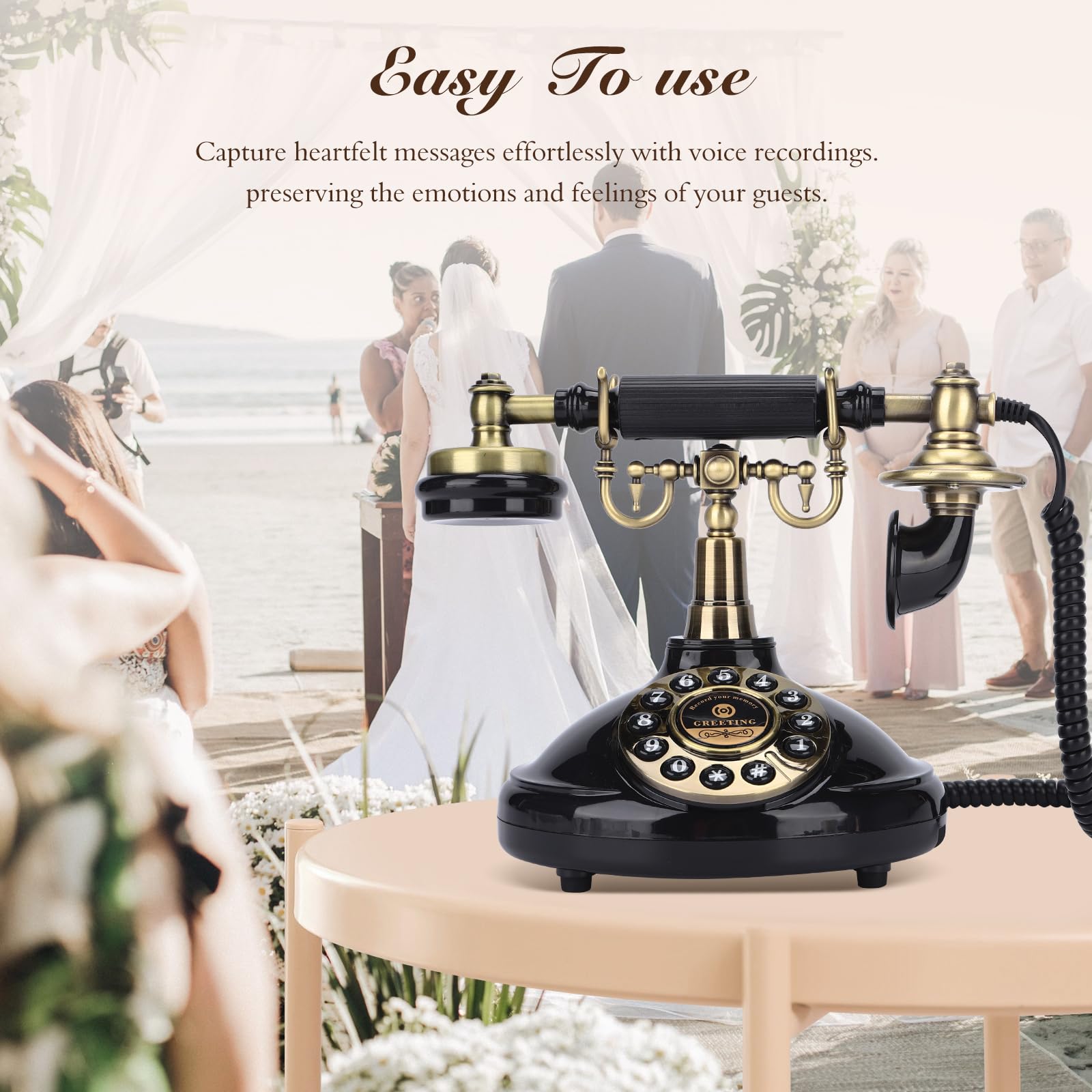 Księga gości weselnych, księga gości audio, księga gości weselnych w stylu vintage, księga gości z dźwiękiem Polaroid na ślub, baby shower, przejście na emeryturę, ukończenie szkoły, przyjęcie