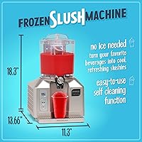 Vista 2 de Nostalgia Máquina profesional de granizado congelado de 2.8 litros, licuadora de alta calidad para encimeras de cocina y barras en casa, acero