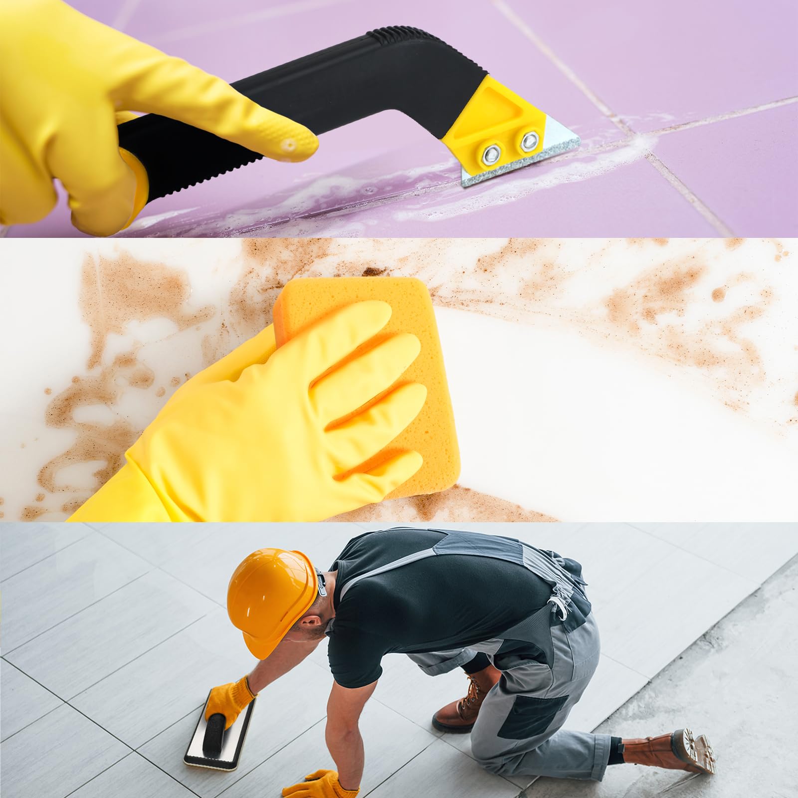 Blulu Grout Float Set - 11 Piece Tile Cleaning Kit -6