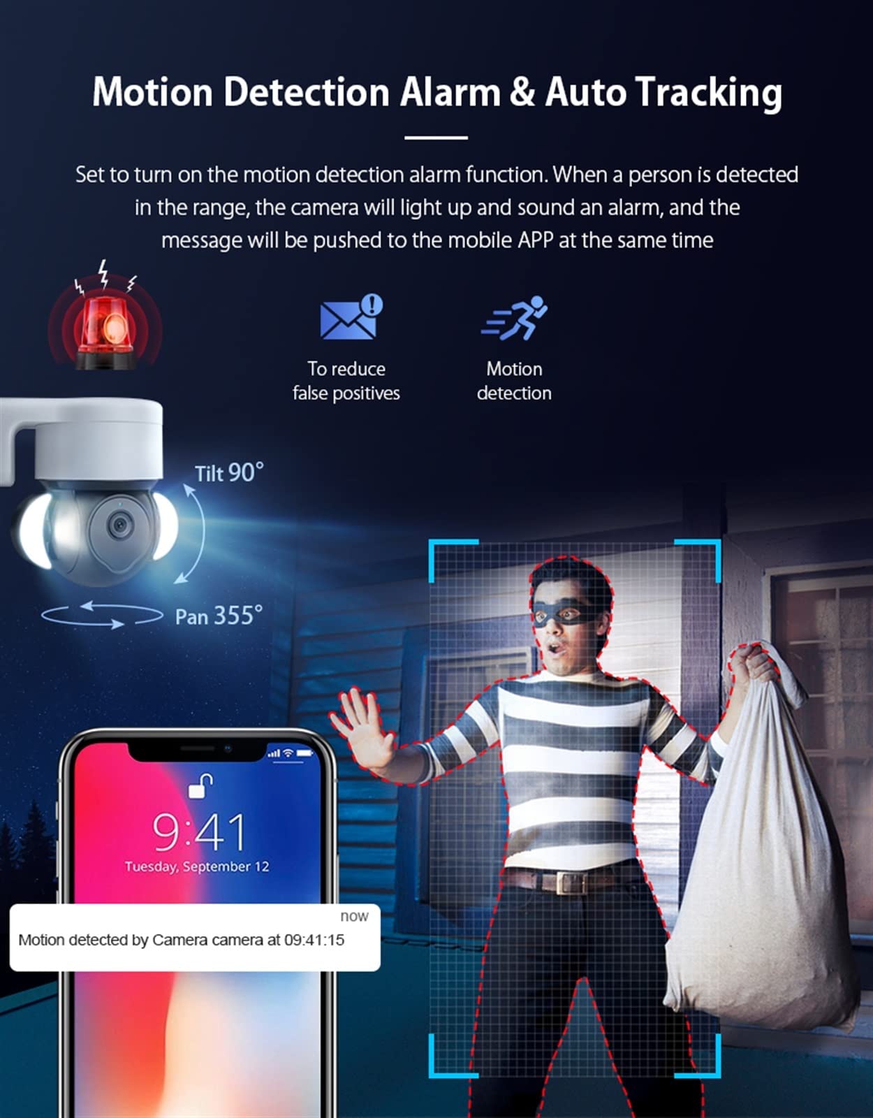 Telecamera Wifi Esterno, Telecamera di sicurezza Tuya Videosorveglianza esterna 5MP Telecamera IP CCTV Visione notturna a colori Alexa P2P Smart Home Impermeabile IP66 ,Sicurezza, Antifurto(Tuya Camer