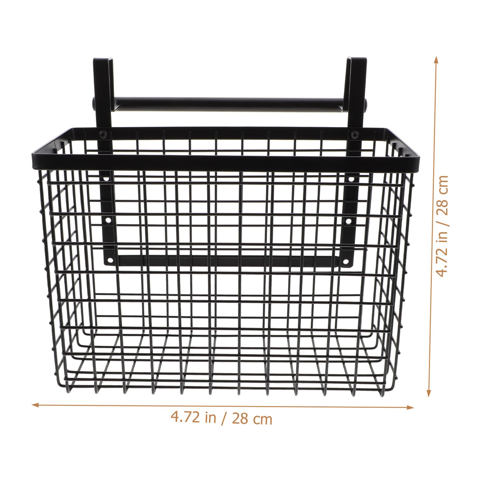 SHINEOFI Organizador Colgante para Cocina Cesta de Alambre Negro, Estante de Acero al Carbono para Verduras Alta Capacidad Necesidad de Clavos