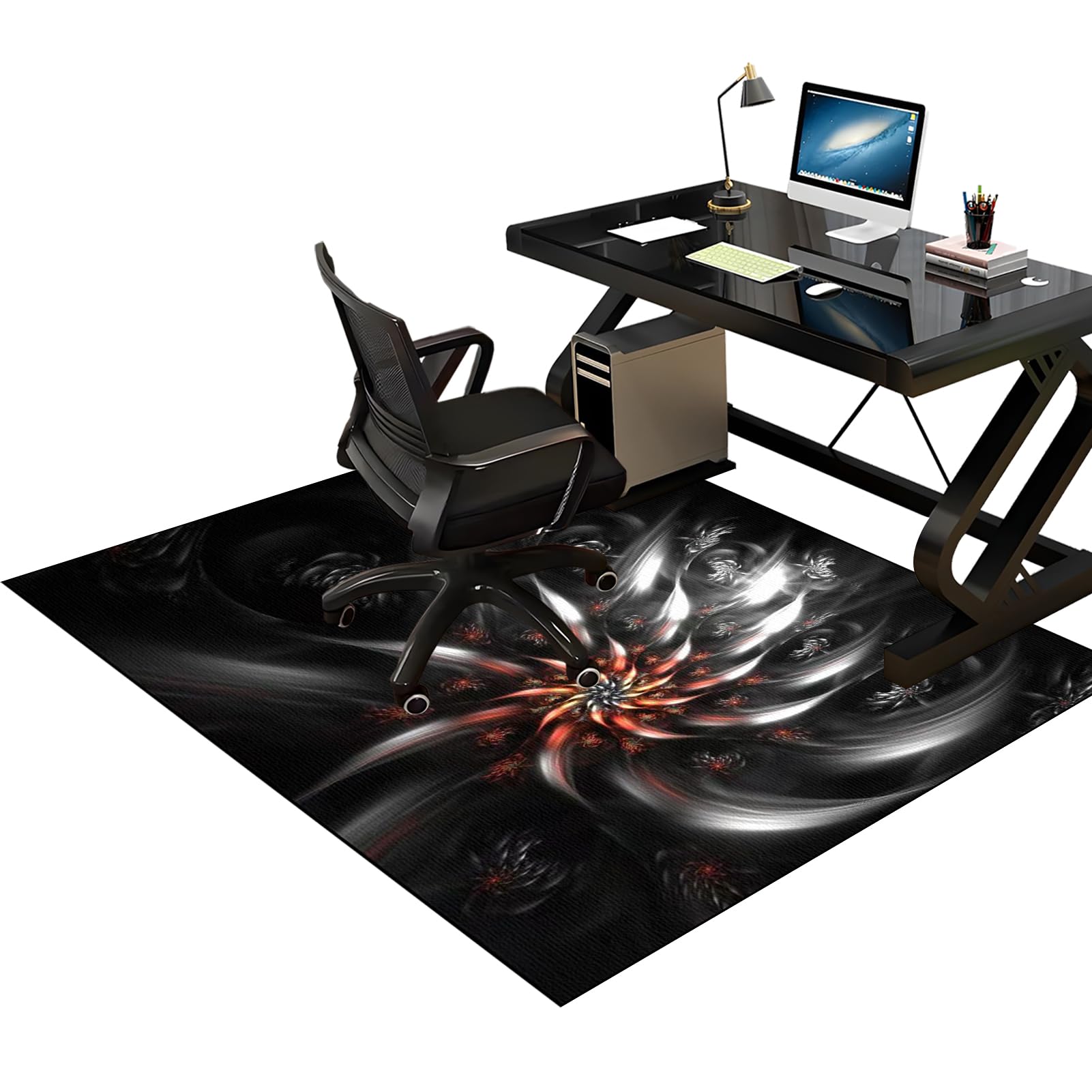 Heavy Duty Office Gaming Chair Mats for Carpeted and Hardwood Floor, Desk Chair Mat, Carpet Protector Chair Mat for Home and Office, Hard-Floor Chair Mats, Floor Mat for Office Chair 150 x 180 cm