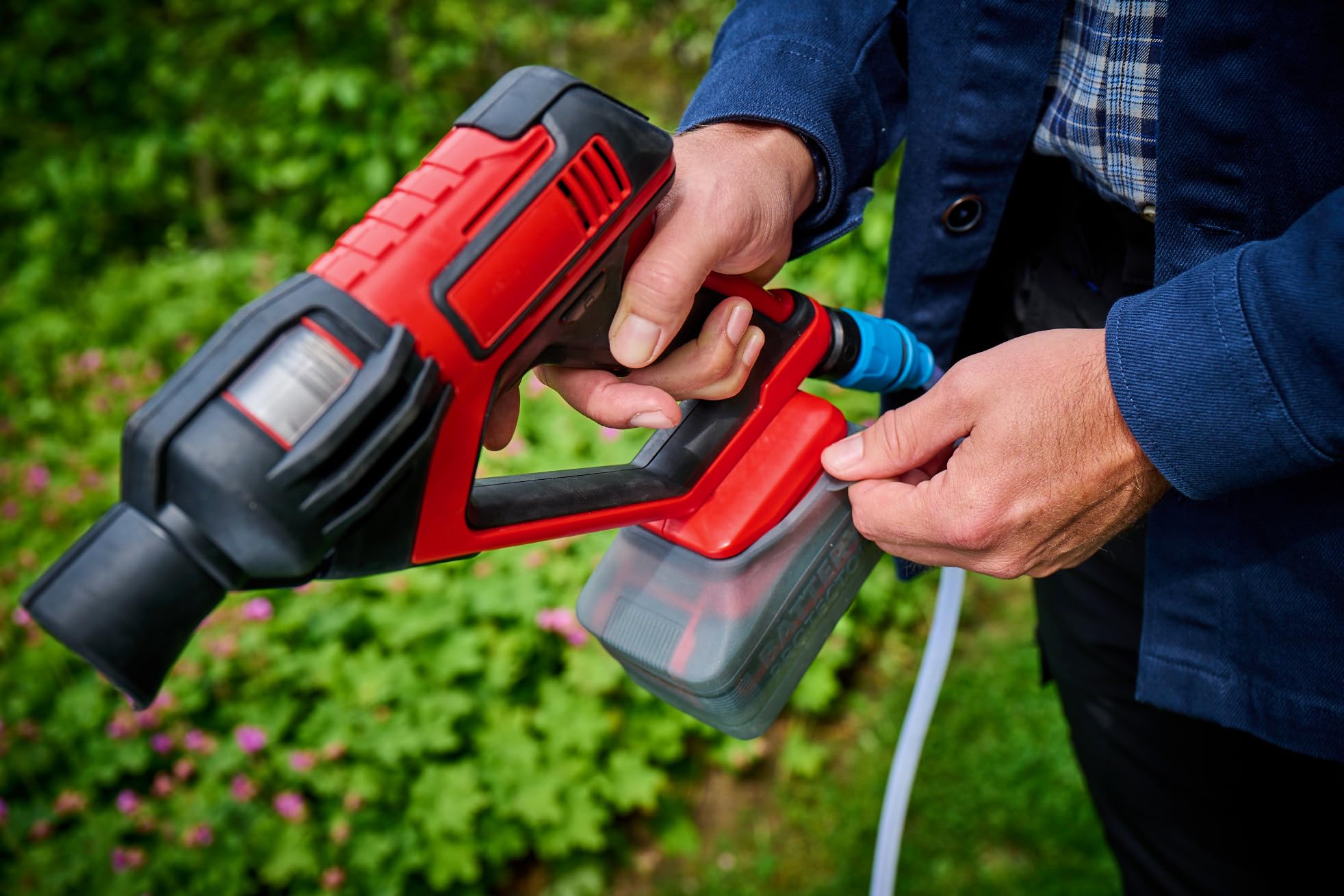 Custodia originale Einhell (per tutte le batterie Power X-Change da 18 V, protezione da polvere, umidità e spruzzi d'acqua, utilizzabile per esempio hypresso, senza batteria)