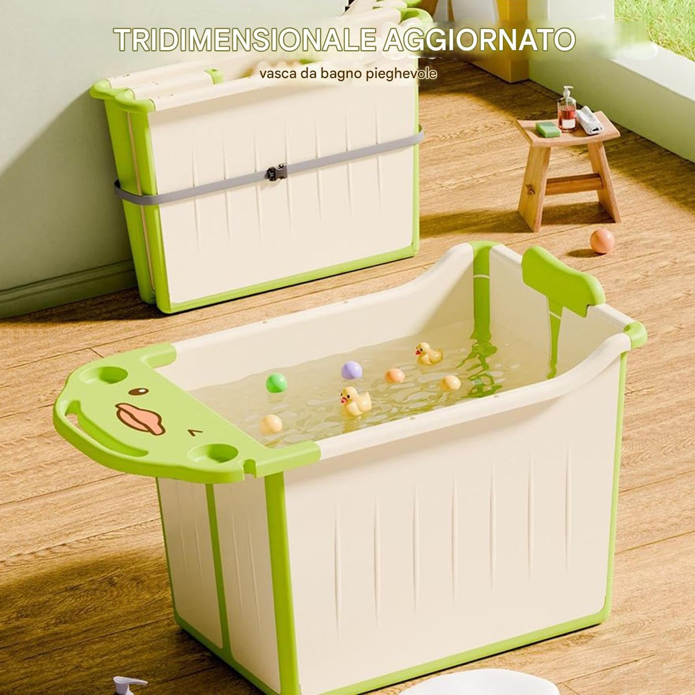 Vasca Da Bagno Portatile Per Piscina Pieghevole Per Bambini Facile Da | Supporto Pratico Vasca Ergonomica Da Viaggio Per Casa Bagno Appartamento Vacanza